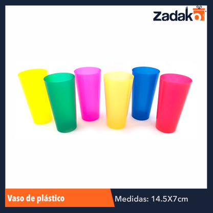 VASO DE PLASTICO 5 PZ PAOLA, CON 1 PZ O CAJA CON 18 PZS