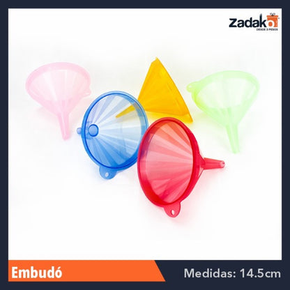 EM EMBUDO MEDIANO, CON 1 PZ O CAJA CON 50 PZS