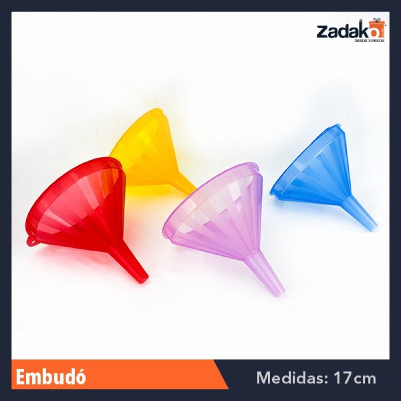 EG EMBUDO GRANDE, CON 1 PZ O CAJA CON 50 PZS