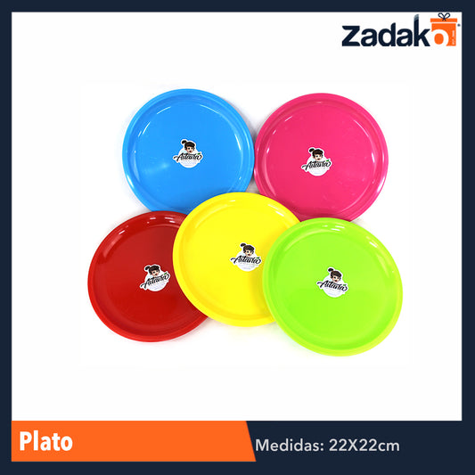 AIT-007 PLATO EXTENDIDO COLORS 8.5, CON 1 PZ O CAJA CON 60 PZS