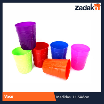 AL-0151 VASO DE PLASTICO PARA FIESTA, CON 1 PZ O CAJA CON 120 PZS