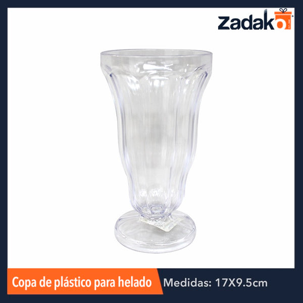 AL-0181A COPA DE PLASTICO PARA HELADO, CON 1 PZ O CAJA CON 72 PZS