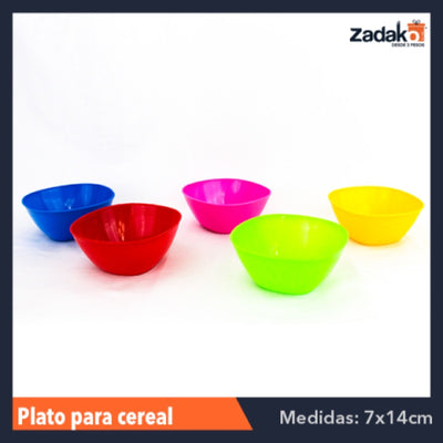 PLATO CEREALERO SM, CON 1 PZ O CAJA CON 500 PZS