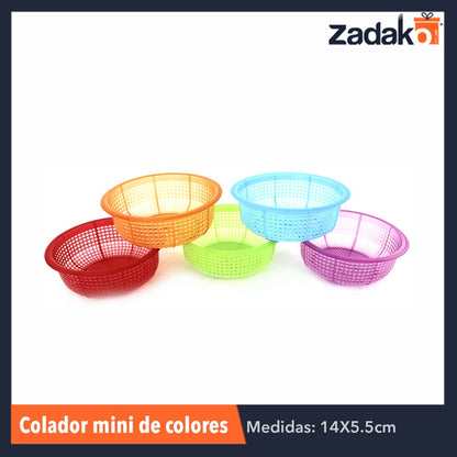 COLADOR MINI, CON 1 PZ O CAJA CON 180 PZS