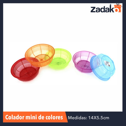 COLADOR MINI, CON 1 PZ O CAJA CON 180 PZS