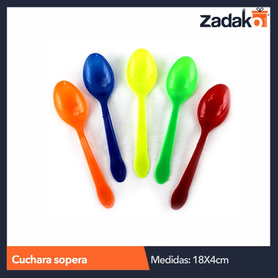 CUCHARA SOPERA 4 PZ, CON 1 PZ O CAJA CON 200 PZS