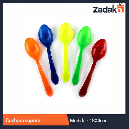 CUCHARA SOPERA 4 PZ, CON 1 PZ O CAJA CON 200 PZS