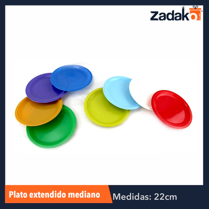 HP002 PLATO MEDIANO EXTENDIDO, CON 1 PZ O CAJA CON 100 PZS