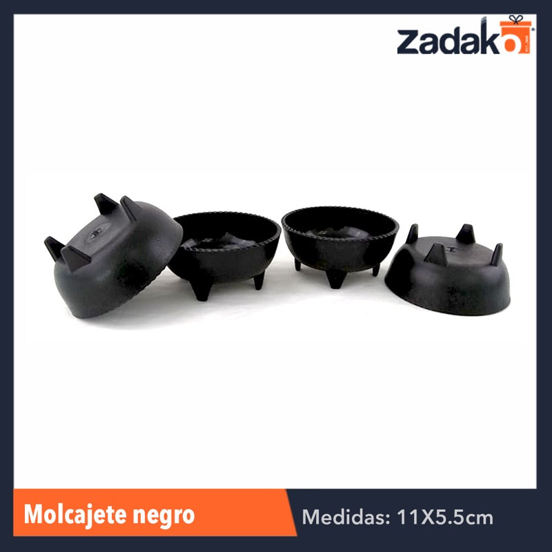 MOLCAJETE NEGRO MEDIANO, CON 1 PZ O CAJA CON 180 PZS