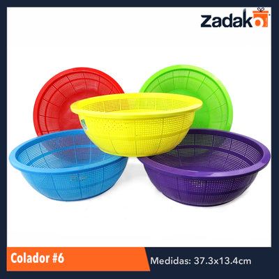 COLADOR No. 6, CON 1 PZ O CAJA CON 50 PZS