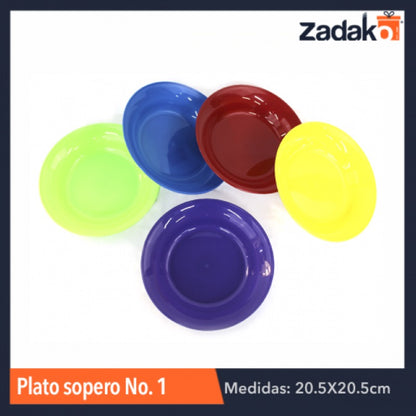PLATO SOPERO No. 1, CON 1 PZ O CAJA CON 400 PZS
