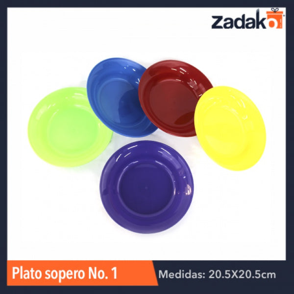 PLATO SOPERO No. 1, CON 1 PZ O CAJA CON 400 PZS