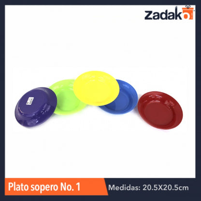 PLATO SOPERO No. 1, CON 1 PZ O CAJA CON 400 PZS