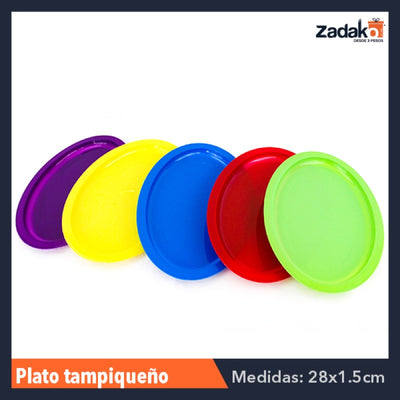 PLATO TAMPIQUEÑO SM, CON 1 PZ O CAJA CON 400 PZS