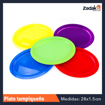 PLATO TAMPIQUEÑO SM, CON 1 PZ O CAJA CON 400 PZS