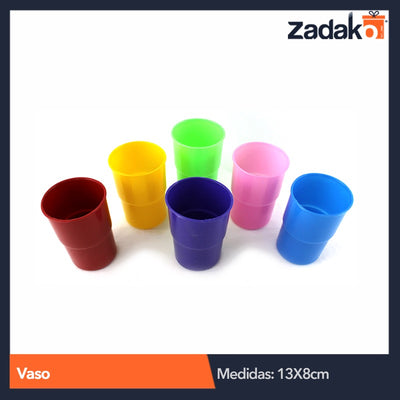 VASO EUROPA 500 ML DE COLORES SM, CON 1 PZ O CAJA CON 200 PZS