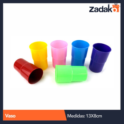 VASO EUROPA 500 ML DE COLORES SM, CON 1 PZ O CAJA CON 200 PZS