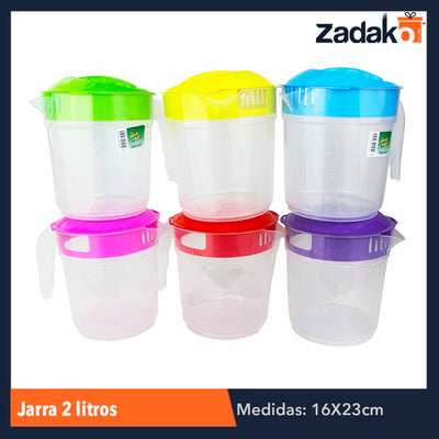 JARRA 2 LITROS, CON 1 PZ O CAJA CON 12 PZS