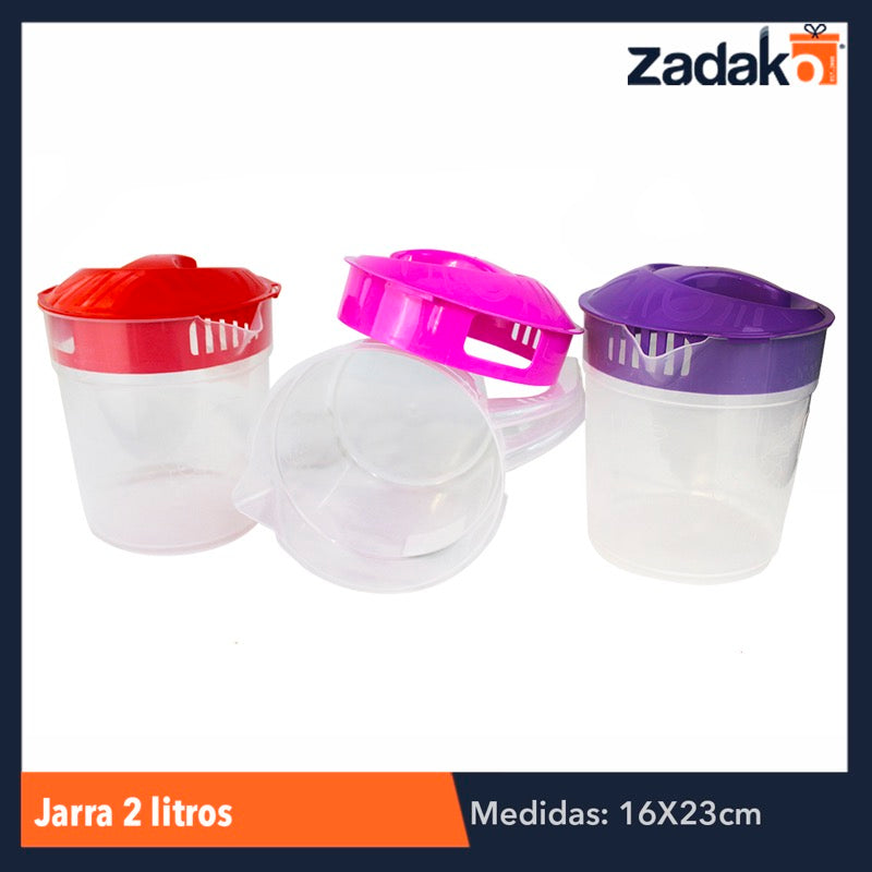 JARRA 2 LITROS, CON 1 PZ O CAJA CON 12 PZS