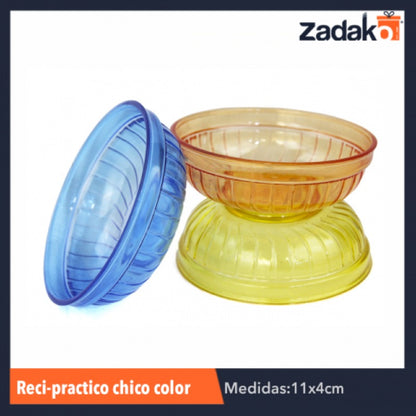 RECI-PRACTICO CHICO COLORES, CON 1 PZ O CAJA CON 300 PZS