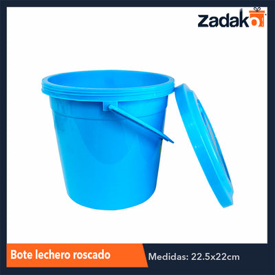 BOTE LECHERO ROSCADO, CON 1 PZ O CAJA CON 25 PZS