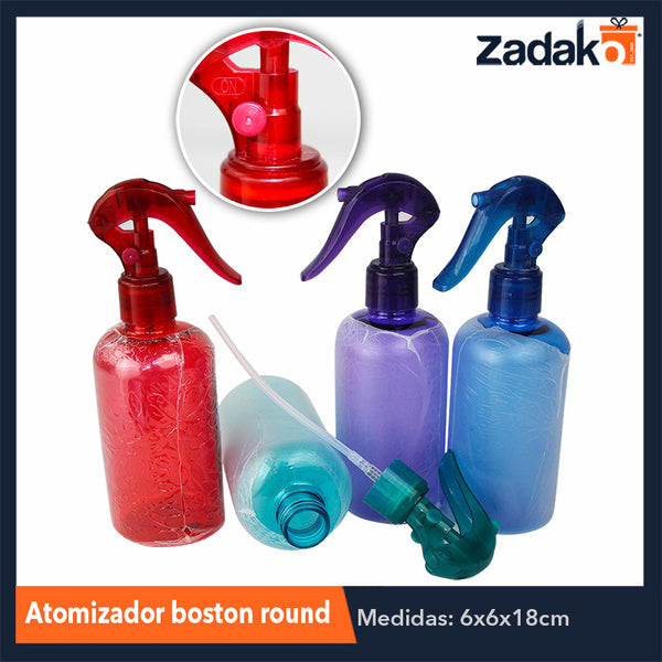 ATOMIZADOR BOSTON ROUND CON 1 PZA O CAJA  CON 168 PZS.
