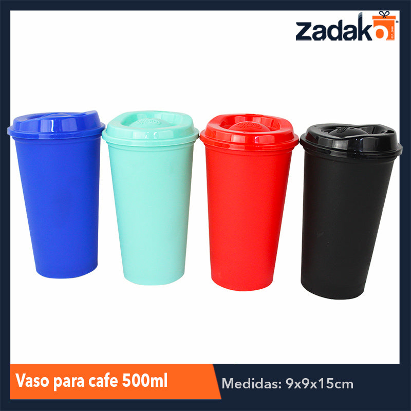 VASO PARA CAFÉ 500 ML CON 1 PZ  O CAJA CON 15 PZS.