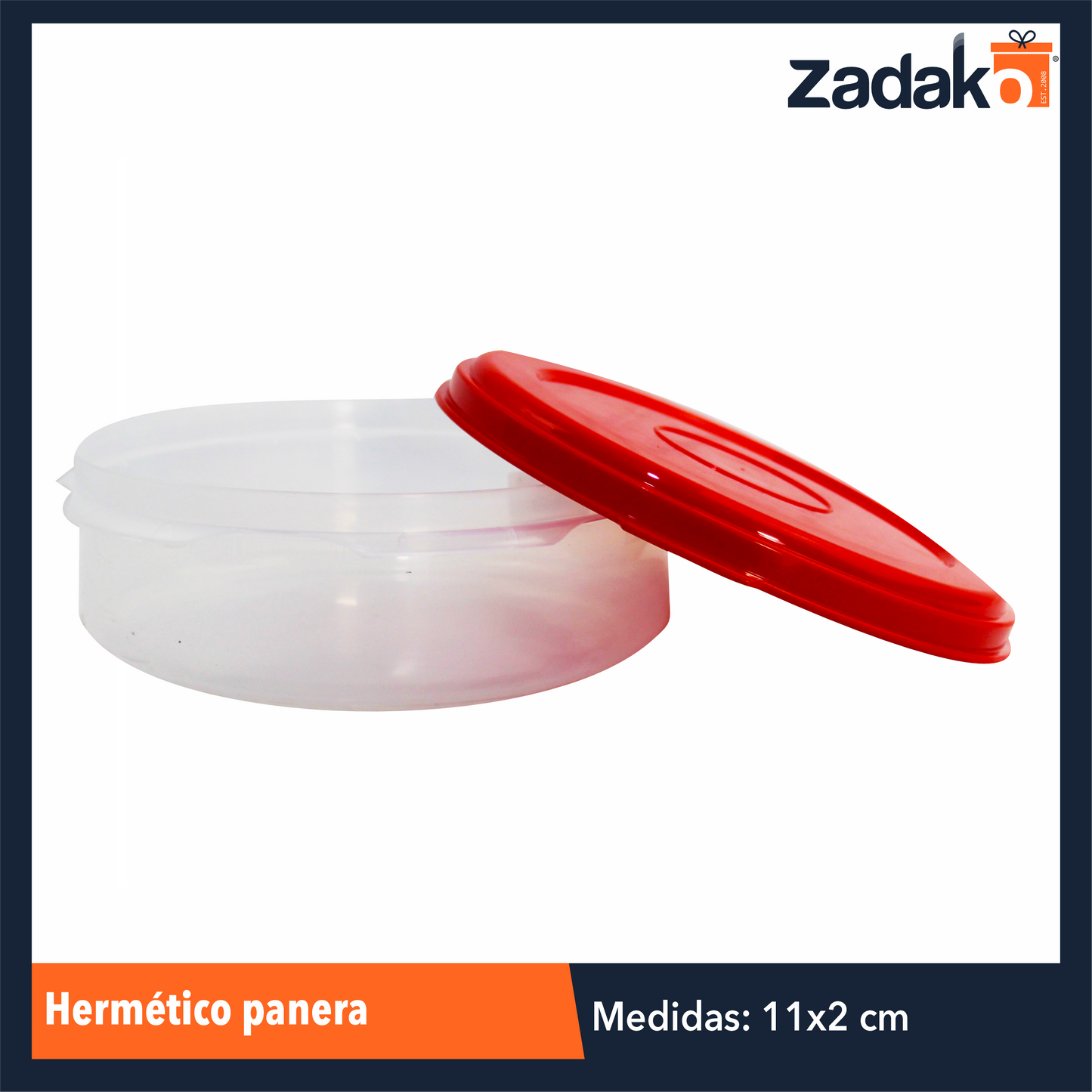 HERMETICO PANERA CON 1 PZA O CAJA CON 10 PZS