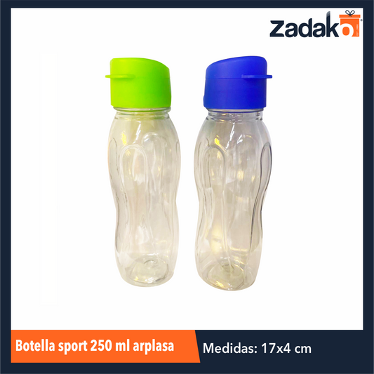 N-GPM-2465  BOTELLA SPORT 250 ML ARPLASA CON 1 PZ O CAJA CON 90 PZS