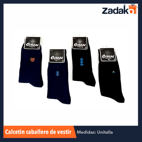 CALCETIN CABALLERO DE VESTIR, CON 12 PZS, O CAJA CON 30 PQTS