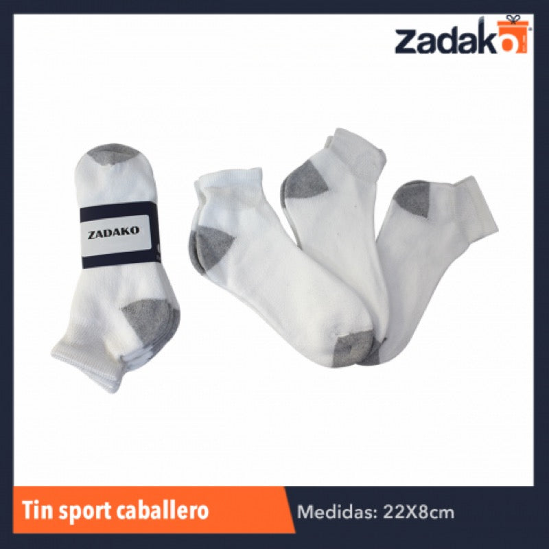 TIN 3 PARES SPORT CABALLERO , CON 4 PZS, O CAJA CON 40 PQTS