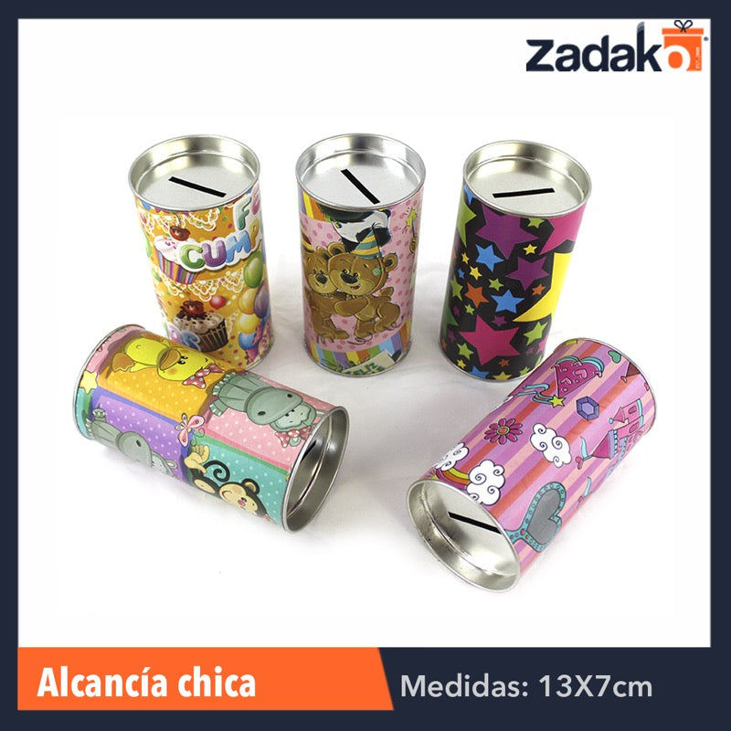 ALCANCIA CHICA,PAQUETE  CON 10 PZS, O CAJA CON 25 PQTS