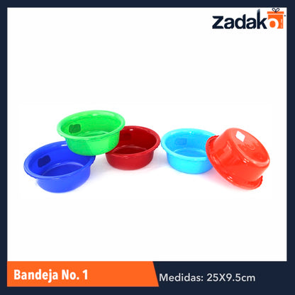 BANDEJA NO.1 CAP.2.5LT, CON 1 PZ O CAJA CON 25 PZS