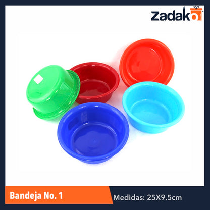 BANDEJA NO.1 CAP.2.5LT, CON 1 PZ O CAJA CON 25 PZS