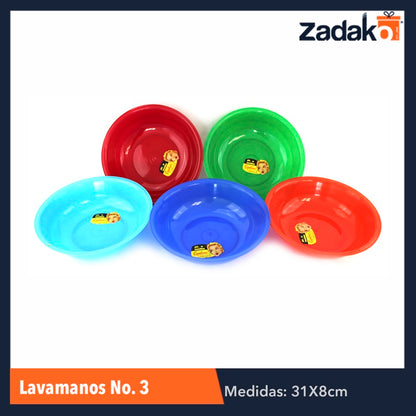 LAVAMANOS NO.3 CAP.3.5LT, CON 1 PZ O CAJA CON 25 PZS