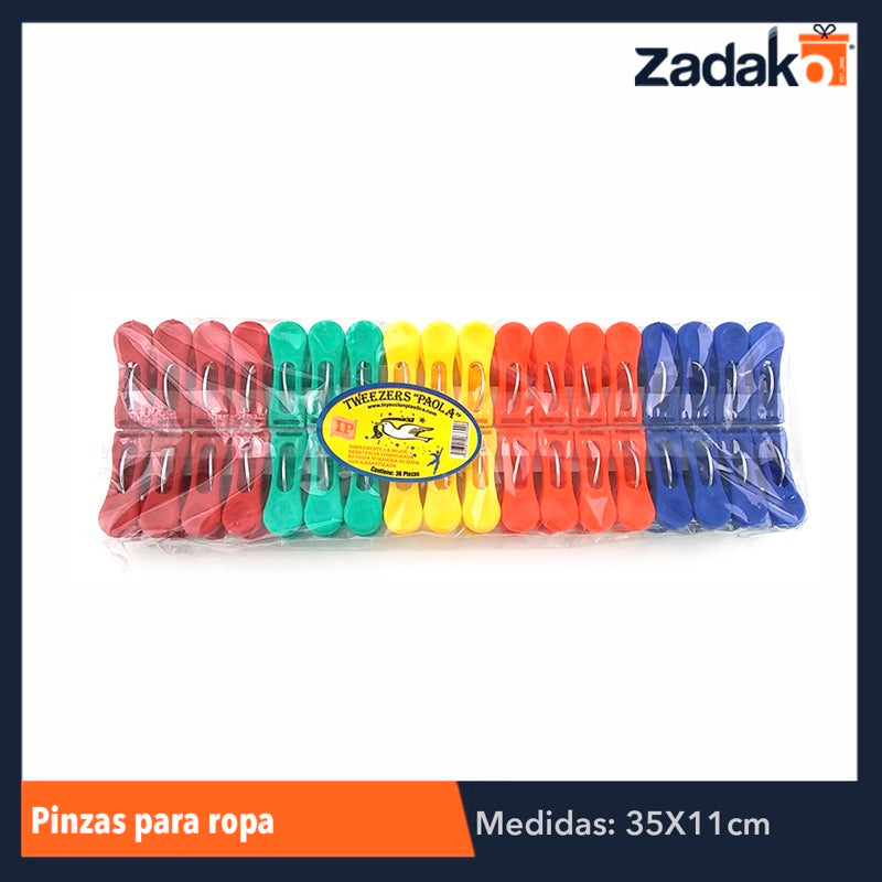 PINZA 36 PZAS PAOLA, CON 1 PZ O CAJA CON 20 PZS