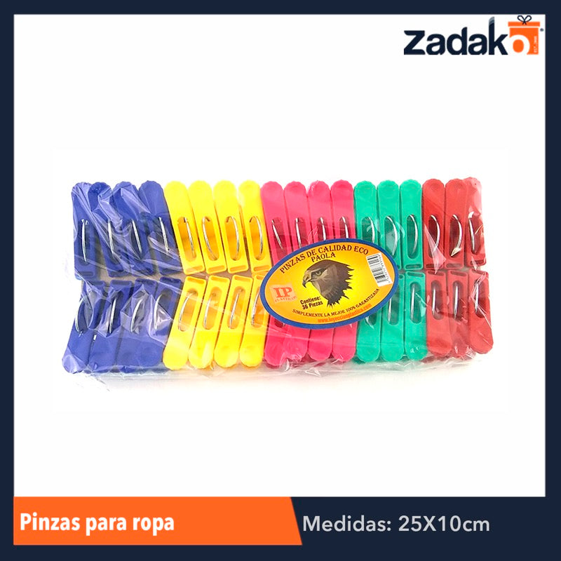 PINZA ECO 36 PZAS, CON 1 PZ O CAJA CON 20 PZS