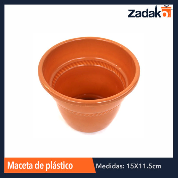 AL-2402 MACETA DE PLASTICO, CON 1 PZ O CAJA CON 100 PZS