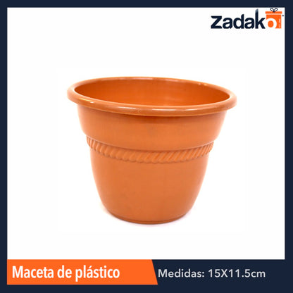 AL-2402 MACETA DE PLASTICO, CON 1 PZ O CAJA CON 100 PZS