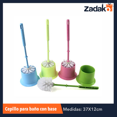 M4001-1 CEPILLO P/BAÑO C/BASE, CON 1 PZ O CAJA CON 100 PZS