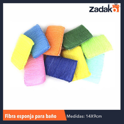 MIFA007 MINI FACIAL, FIBRA ESPONJA PARA BAÑO CON 1 PZ O CAJA CON 100 PZS