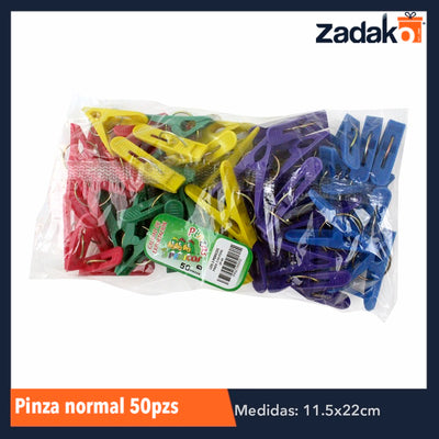 PINZA NORMAL BLISTER 50PZS, CON 1 PZ O CAJA CON 30 PZS