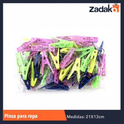 PINZA P/ROPA 50 PZ BLISTER, CON 1 PZ O CAJA CON 30 PZS