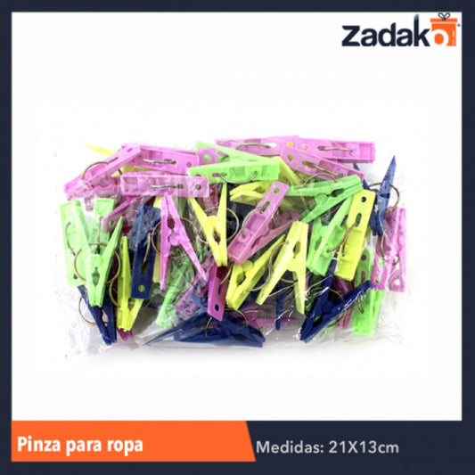 BLISTER DE PINZA PARA ROPA 50 PIEZAS CON 1 PZ O CAJA CON 30 PZS