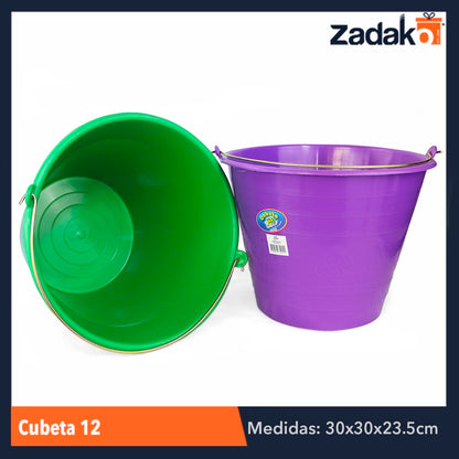CUBETA No. 12, CON 1 PZ O CAJA CON 50 PZS