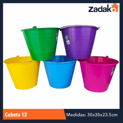 CUBETA No. 12, CON 1 PZ O CAJA CON 50 PZS