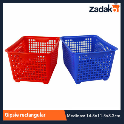 GIPSIE RECTANGULAR CON 1 PZ O CAJA CON 50 PZS.