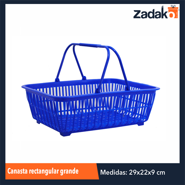 CANASTA RECTANGULAR GRANDE CON 1 PZ O CAJA CON 50 PZS