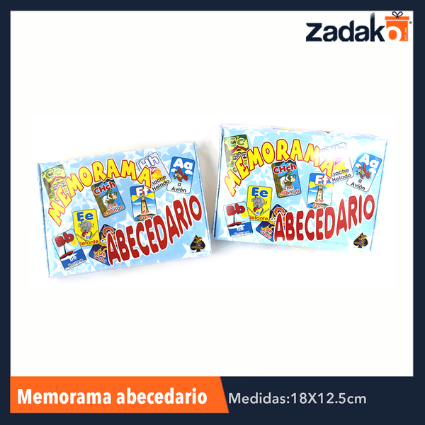 MEMORAMA ABECEDARIO, CON 1 PZ O CAJA CON 75 PZS