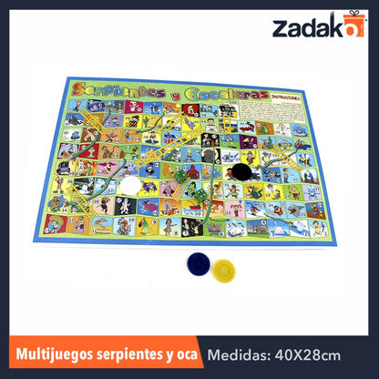 MULTIJUEGOS SERPIENTES Y OCA, CON 1 PZ O CAJA CON 50 PZS